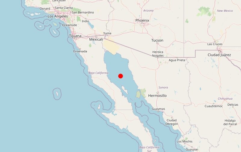 Sismo de 4.1 de magnitud con epicentro en Puerto Peñasco, Sonora