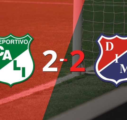 Deportivo Cali empató 2-2 en casa con Independiente Medellín