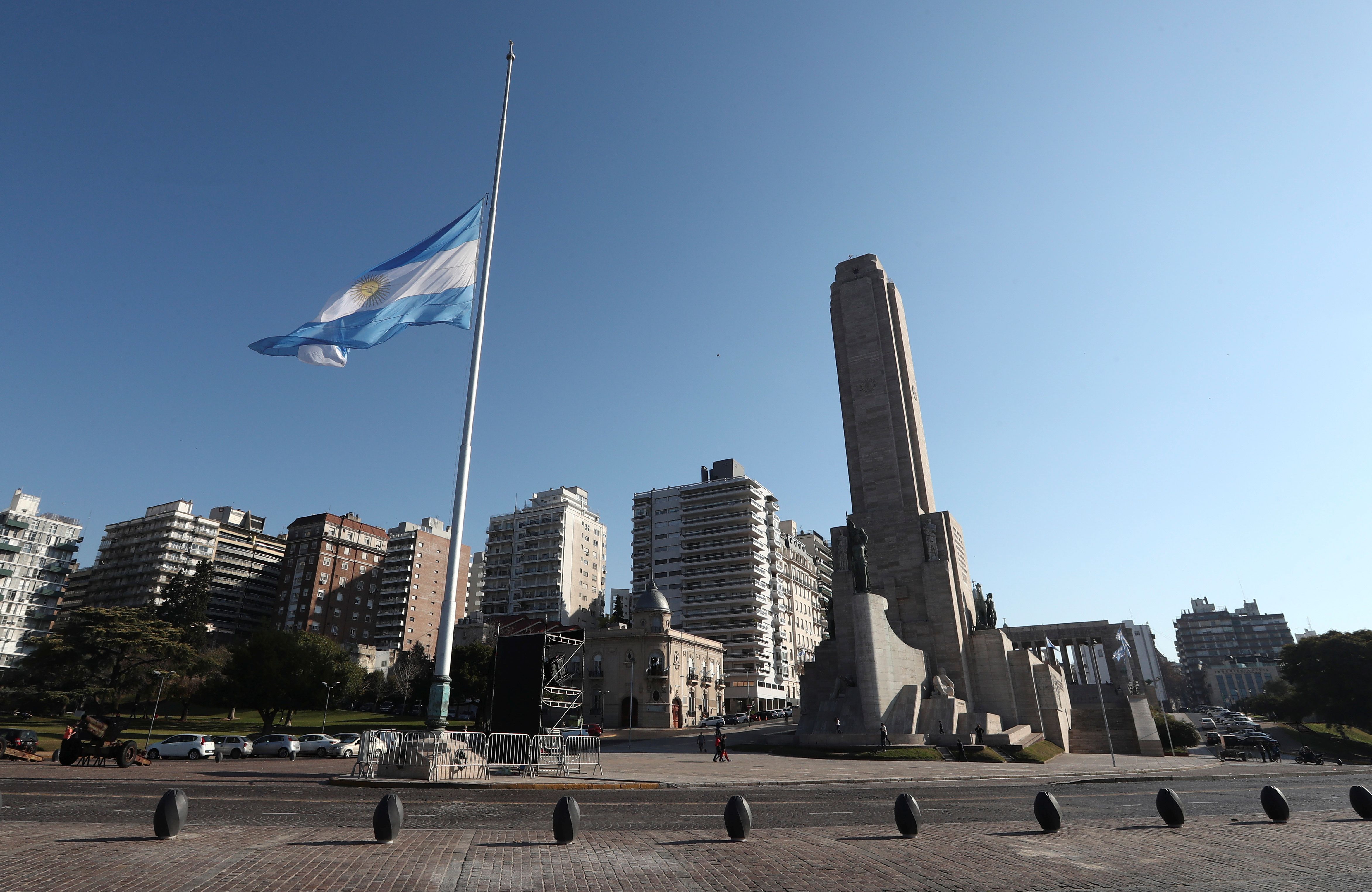 Una imagen icónica de Rosario, el Monumento a la Bandera (REUTERS/Agustín Marcarian)