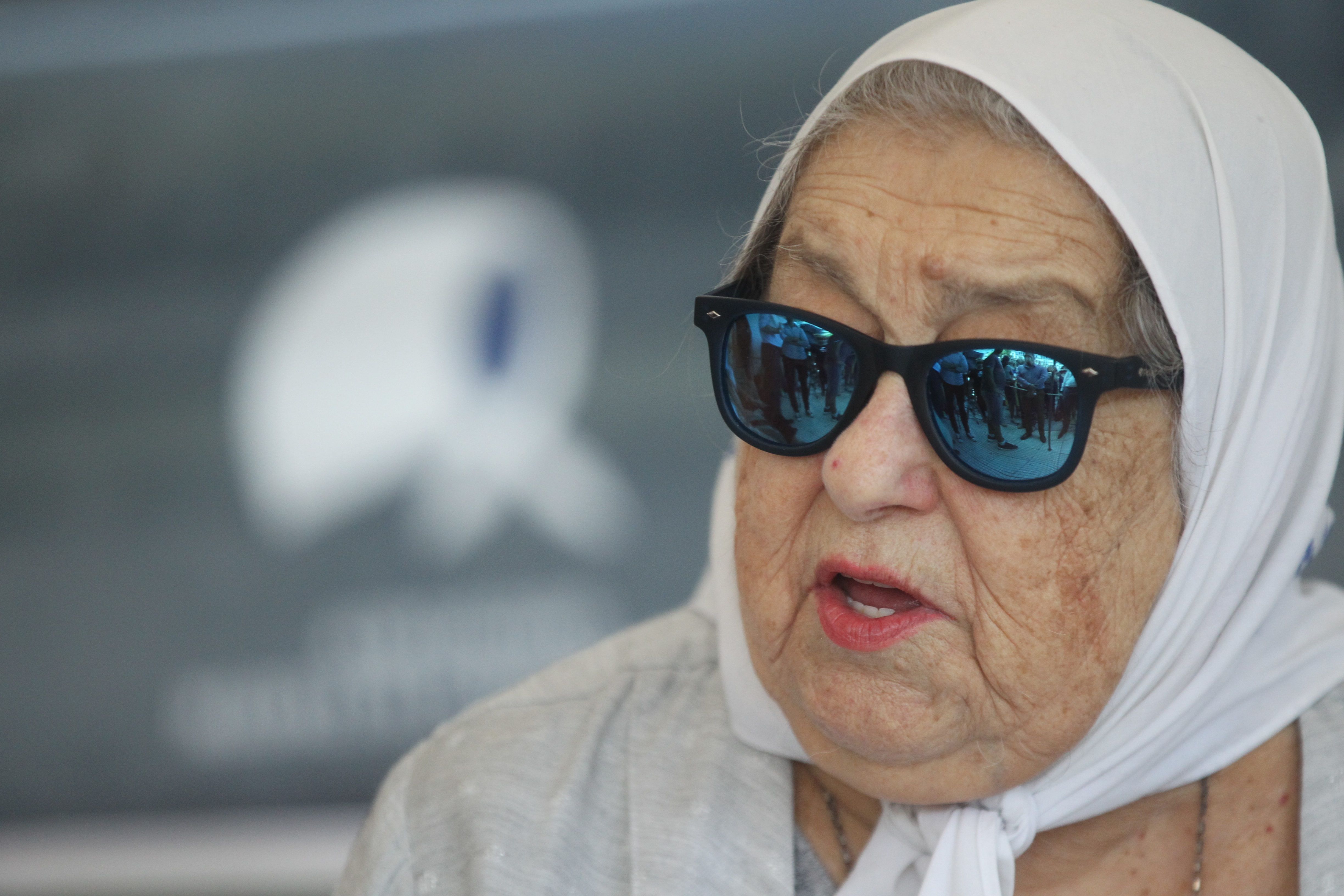 La titular de Madres de Plaza de Mayo, Hebe de Bonafini, en una fotografía de archivo. EFE/Tono Gil