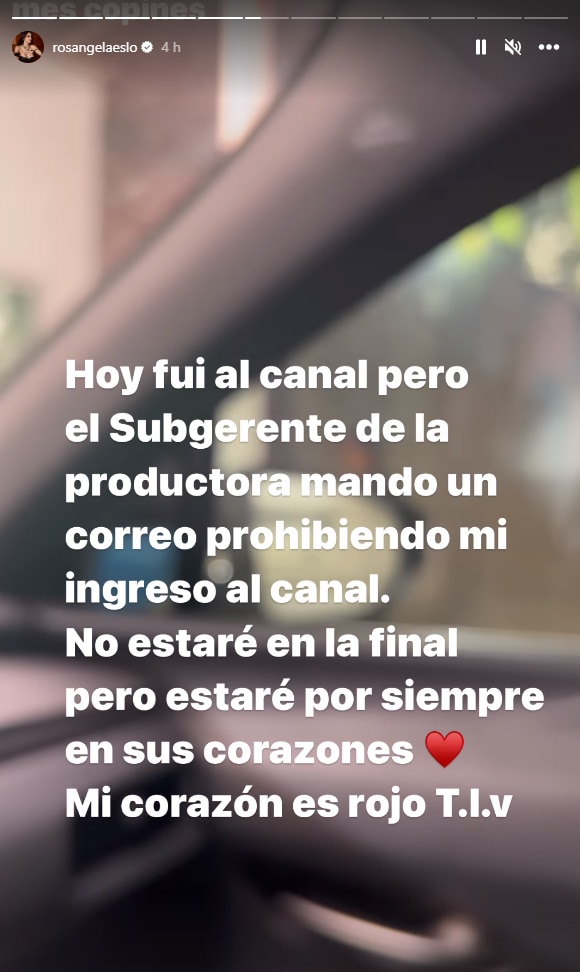 Rosángela Espinoza fue prohibida de ingresar a EEG.
