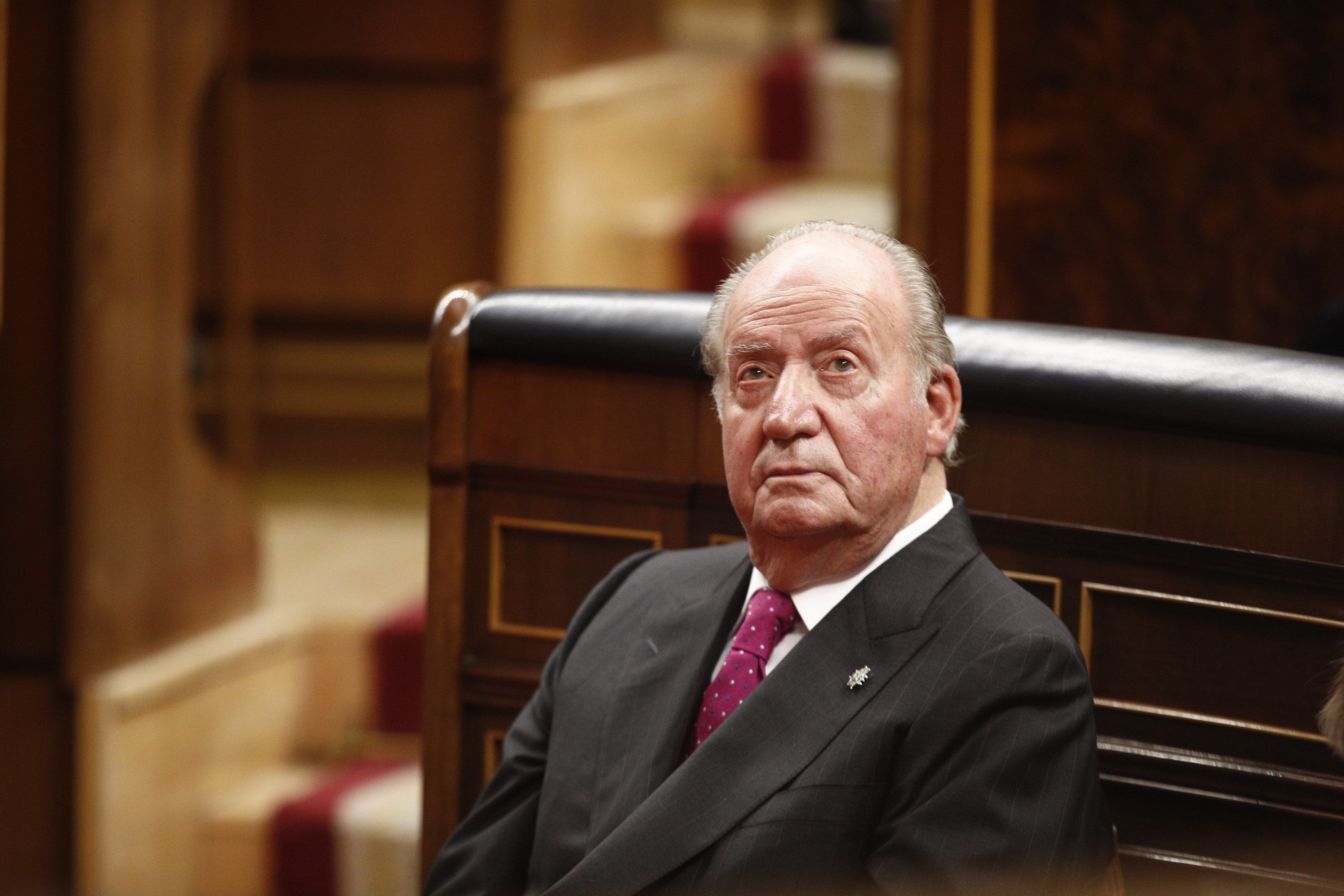 Juan Carlos I en el acto conmemorativo del 40º aniversario de la Constitución de 1978, el 6 de diciembre de 2018.