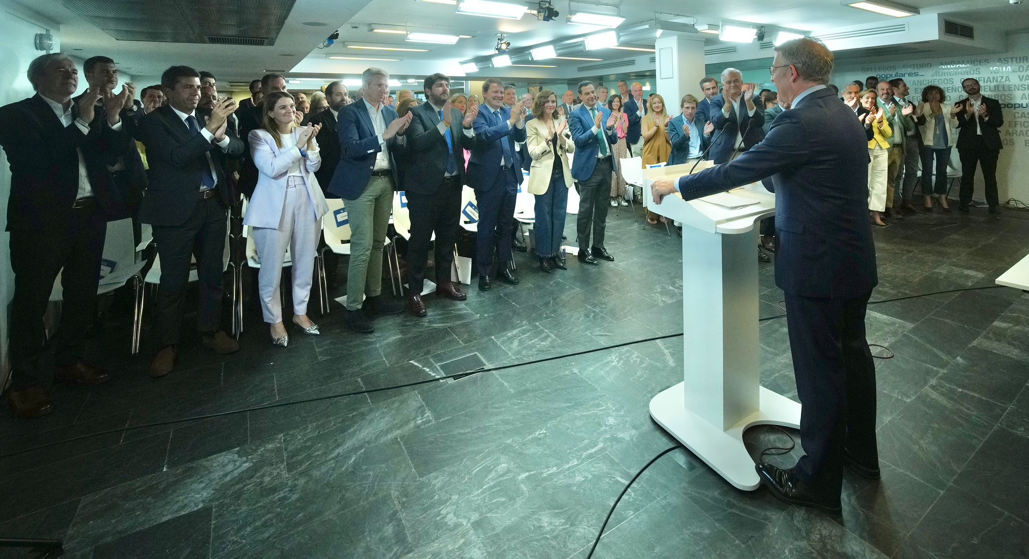 Alberto Núñez Feijóo preside la reunión de la Junta Directiva Nacional del PP (Foto: David Mudarra)