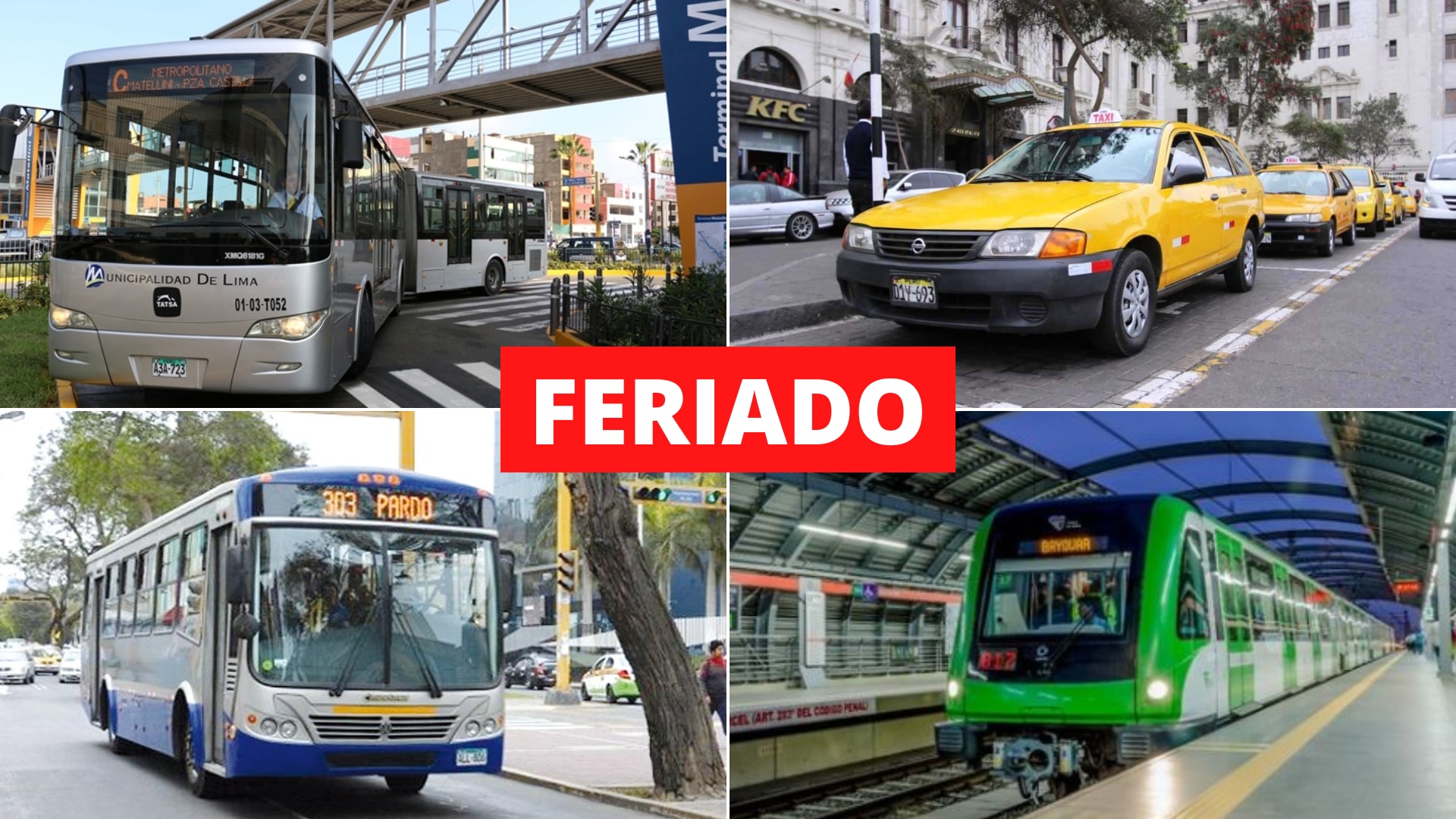 Transporte público en Lima y Callao: Este será el horario especial por feriado de Todos los Santos