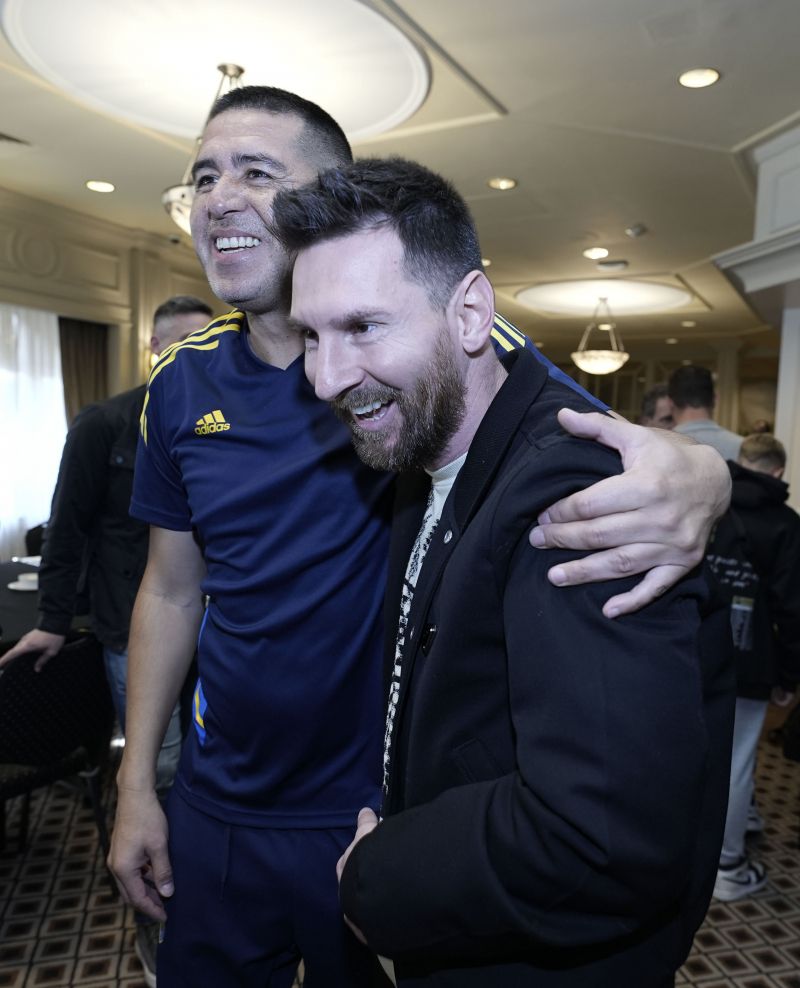 Riquelme y Messi