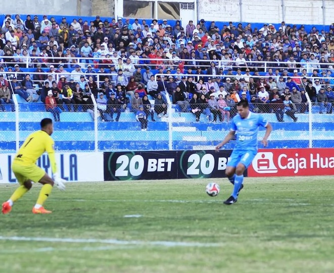 La definición de Hernán Rengifo ante la salida de Diego Enríquez para su gol en ADT vs Binacional por Liga 1. (ADT)