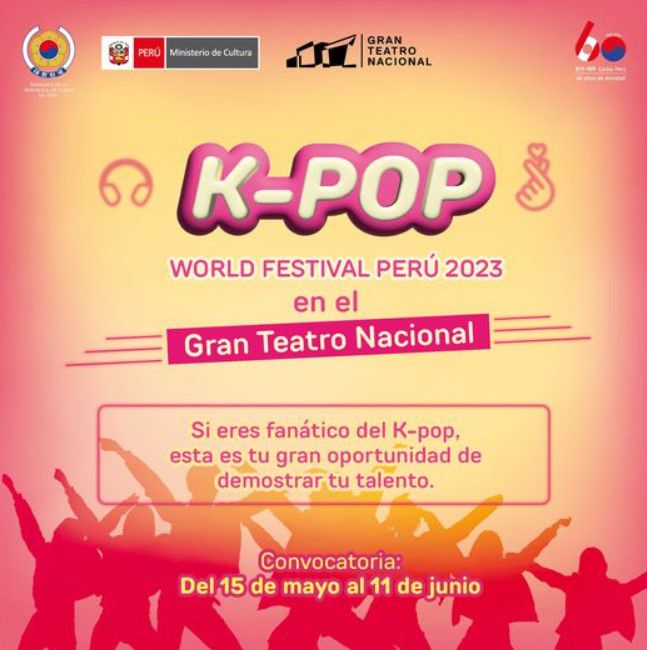 Embajada de Corea del Sur en Perú abre convocatoria para el K-pop World Festival Perú 2023