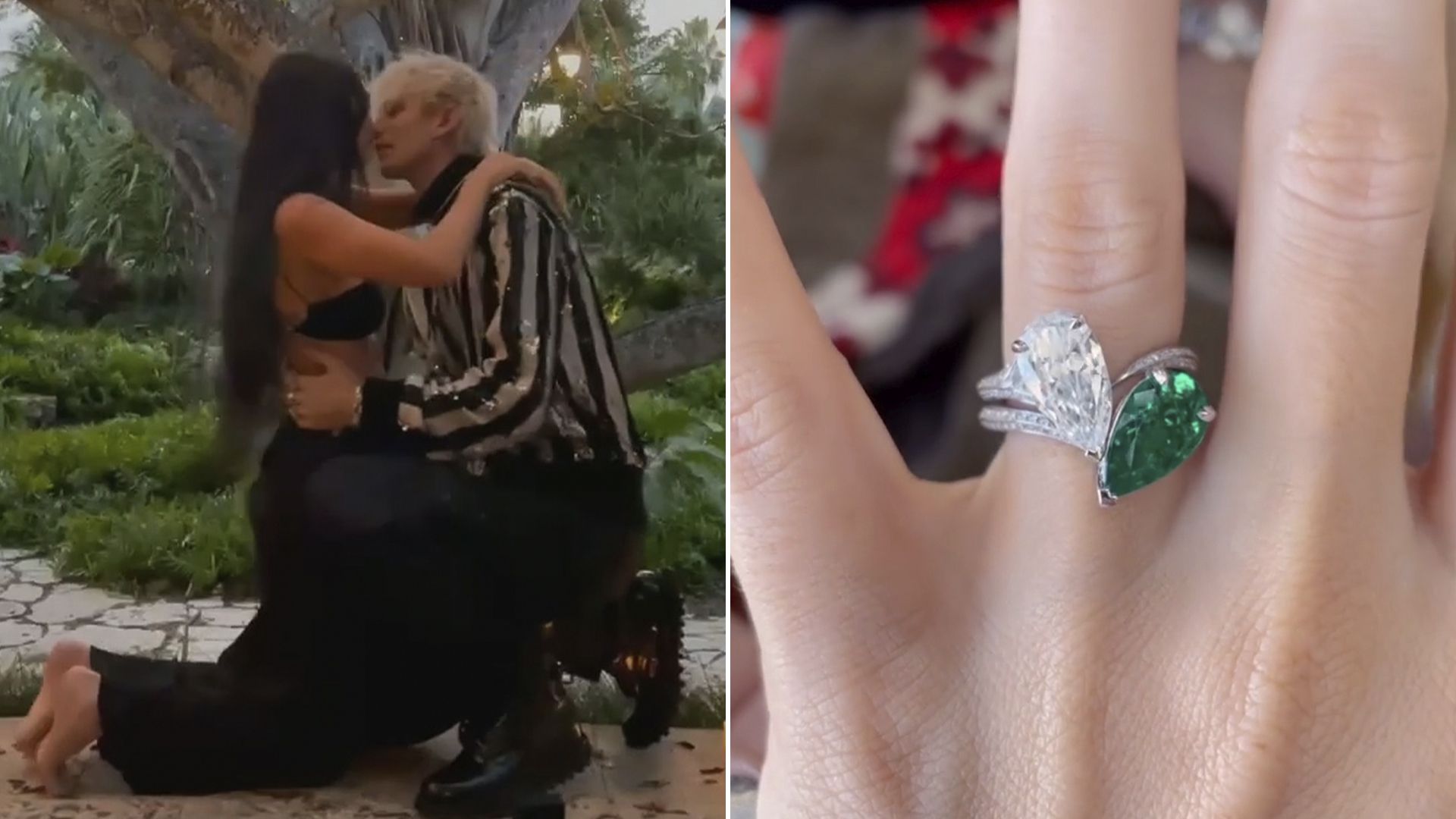 Megan Fox y Machine Gun Kelly - anillo de compromiso - 20-01-22
