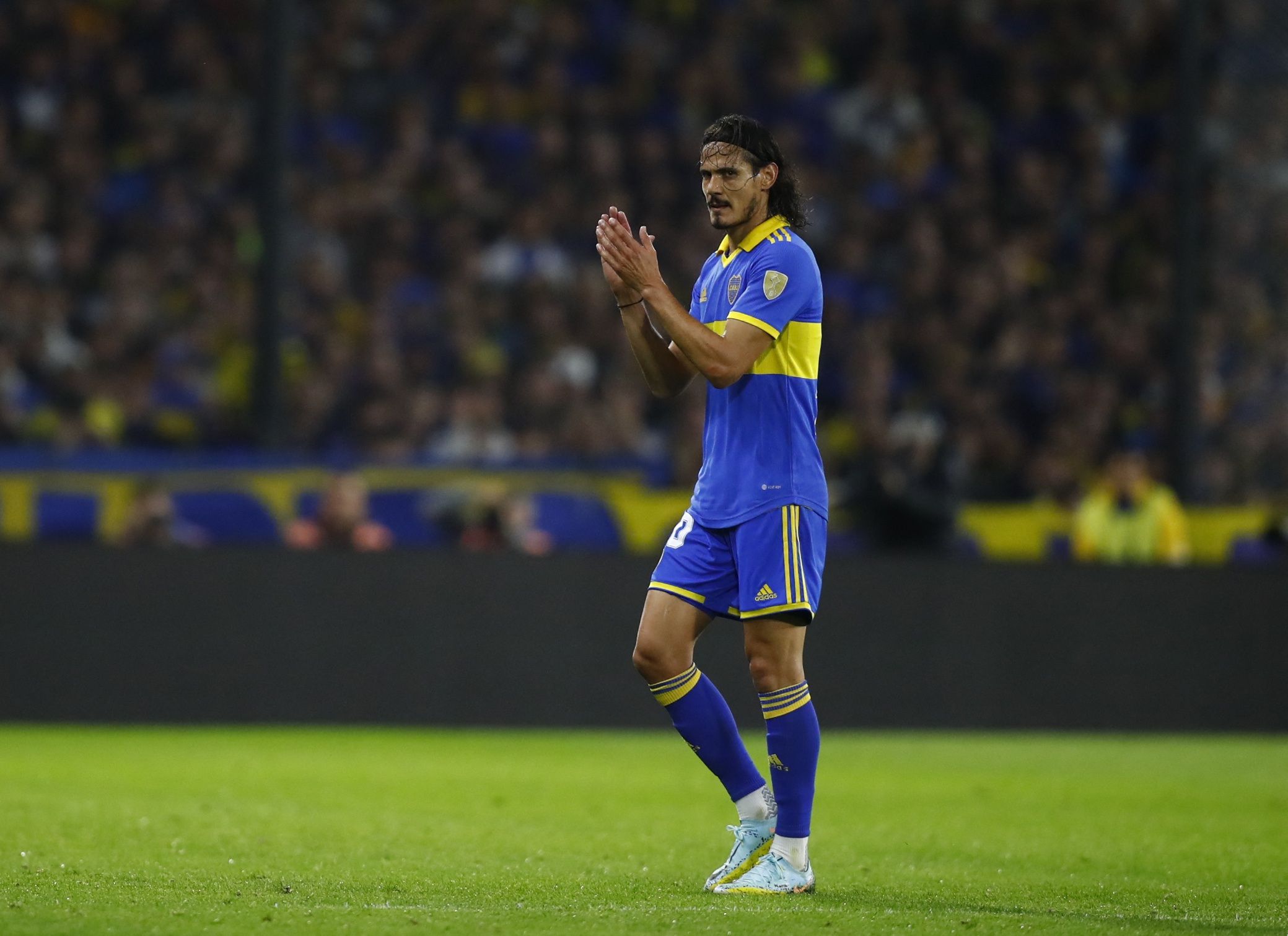 Cavani jugó 70 minutos en su estreno con la camiseta de Boca Juniors (REUTERS/Agustin Marcarian)
