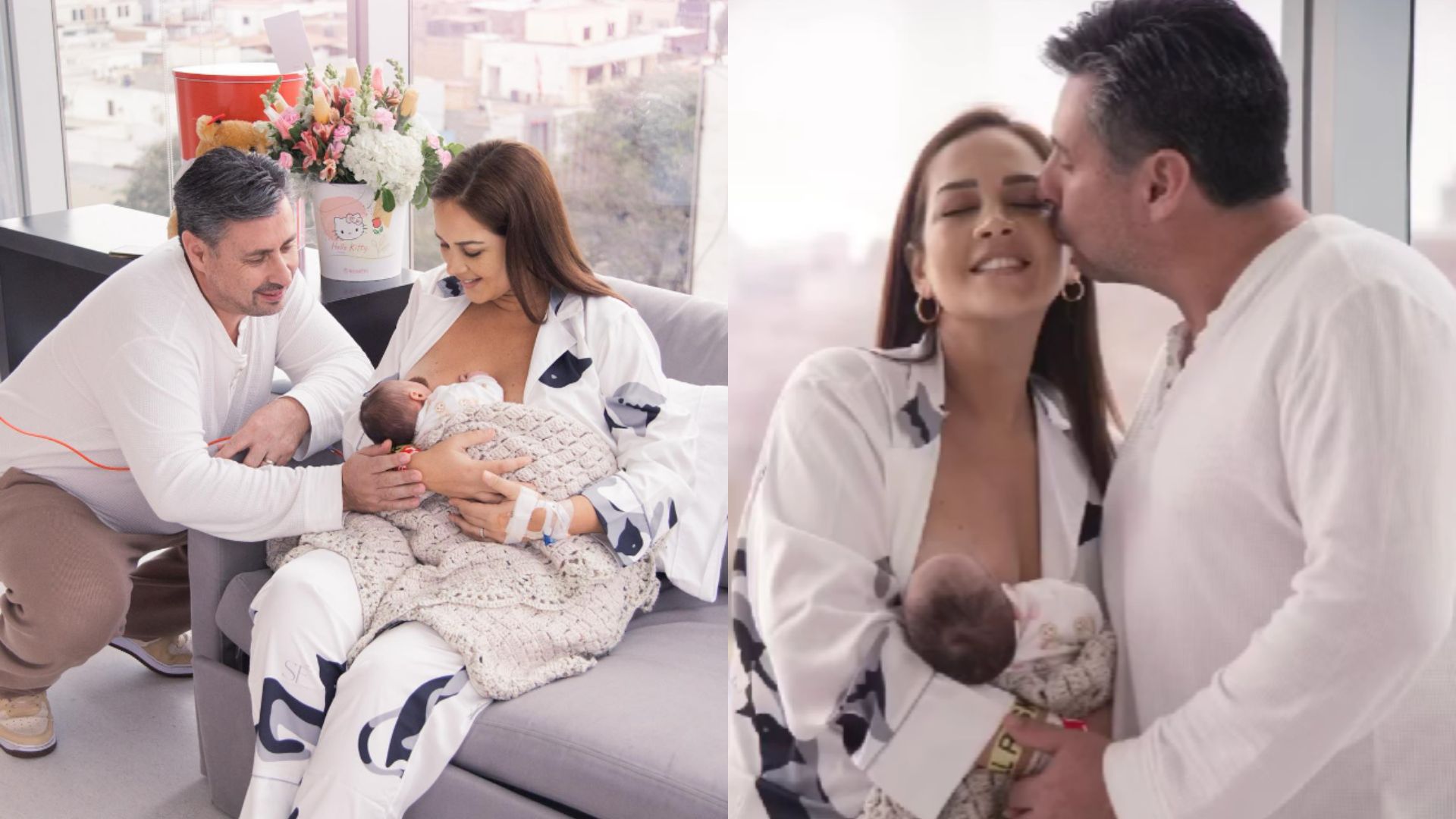 Marina Mora y su esposo disfrutan de su bebé. Instagram