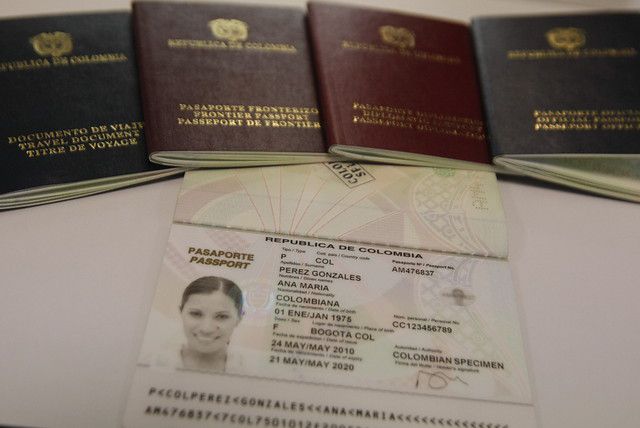 Pasaporte colombiano-Colombia
