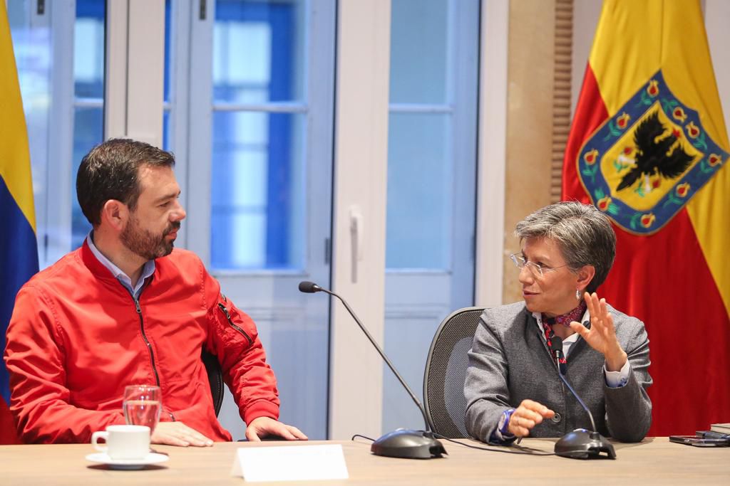Carlos Fernando Galán y Claudia López inician empalme en la Alcaldía de Bogotá