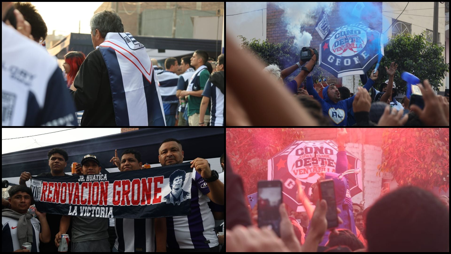 Hinchas de Alianza Lima a las afueras de Matute (Infobae Perú - Carlos Díaz)