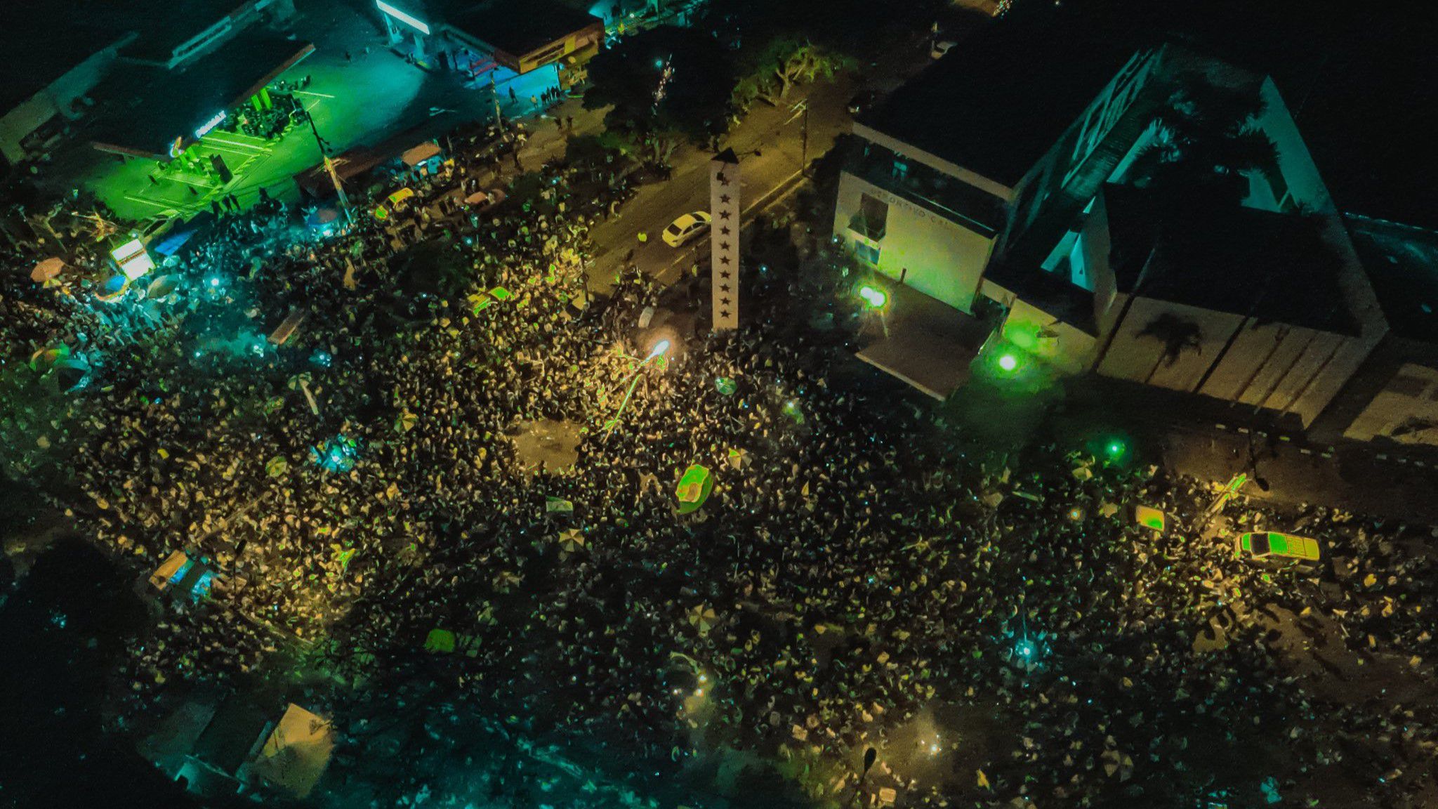 Celebración de los 111 del Deportivo Cali en la capital del Valle del Cauca.