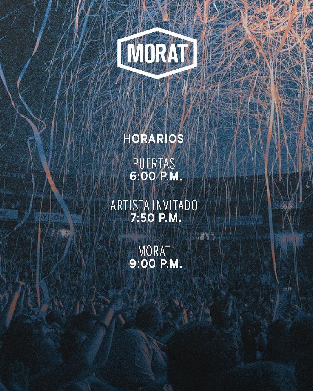 Los horarios del concierto de Morat en Costa 21 en noviembre del 2023. Instagram