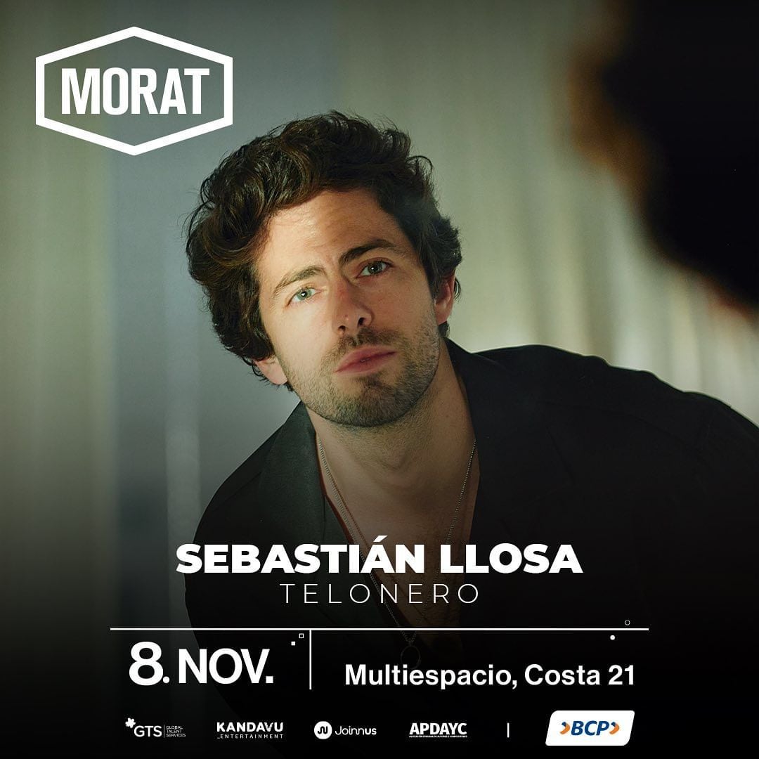 Sebastián Llosa será el encargado de abrir el concierto de Morat en Lima. Instagram.