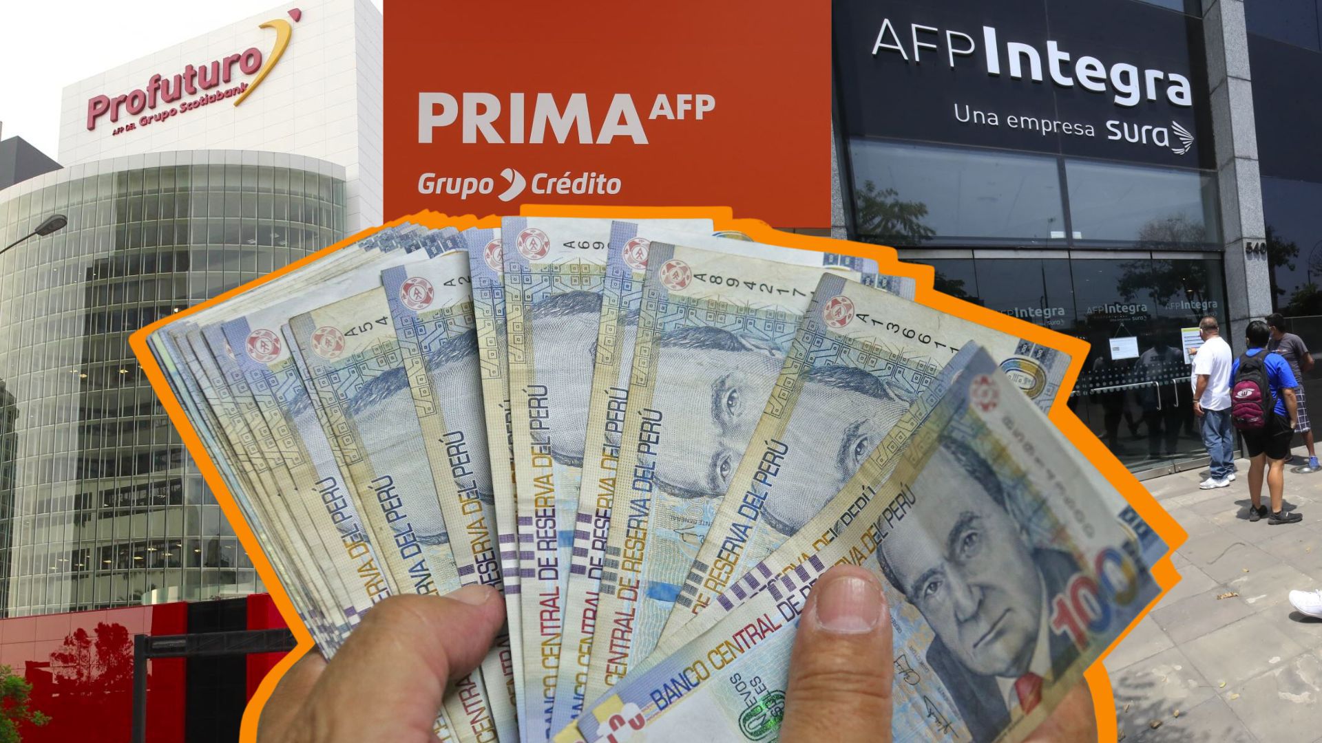 Tipos de AFP y dinero en el medio
