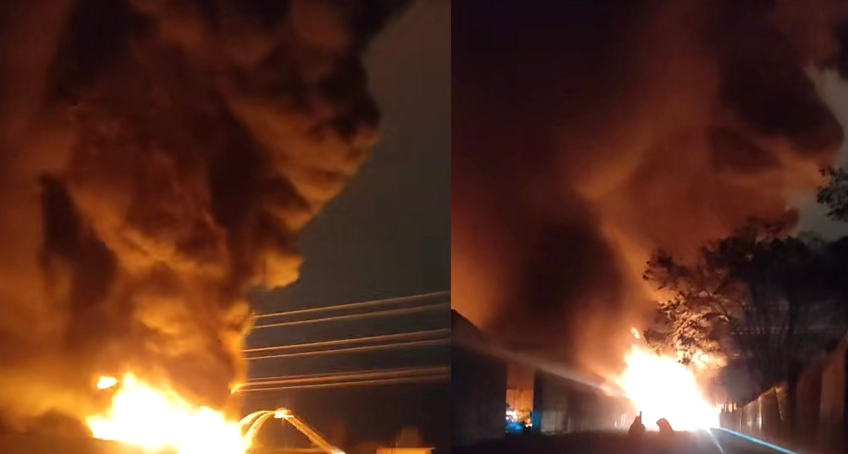 Reportan incendio de grandes proporciones en Lurín.