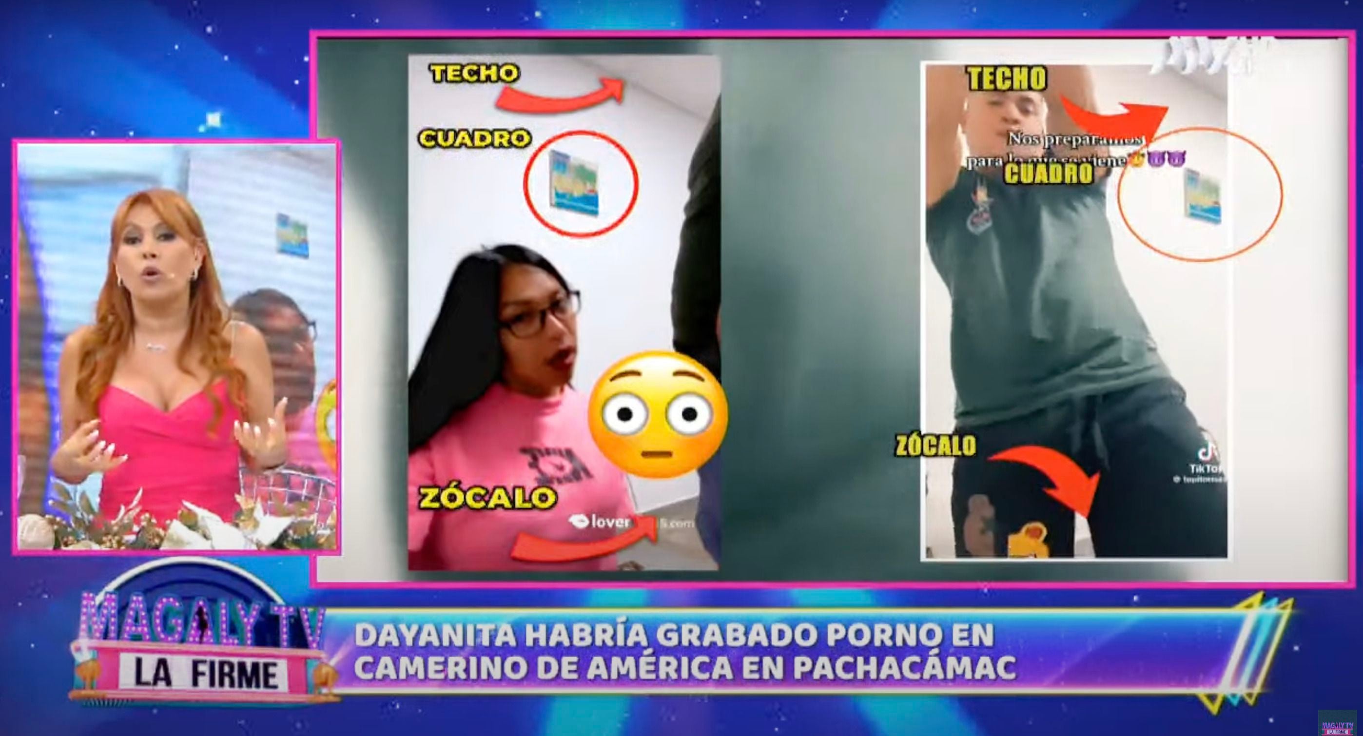 Dayanita y Topito habrían grabado un video íntimo en las instalaciones de América Televisión.