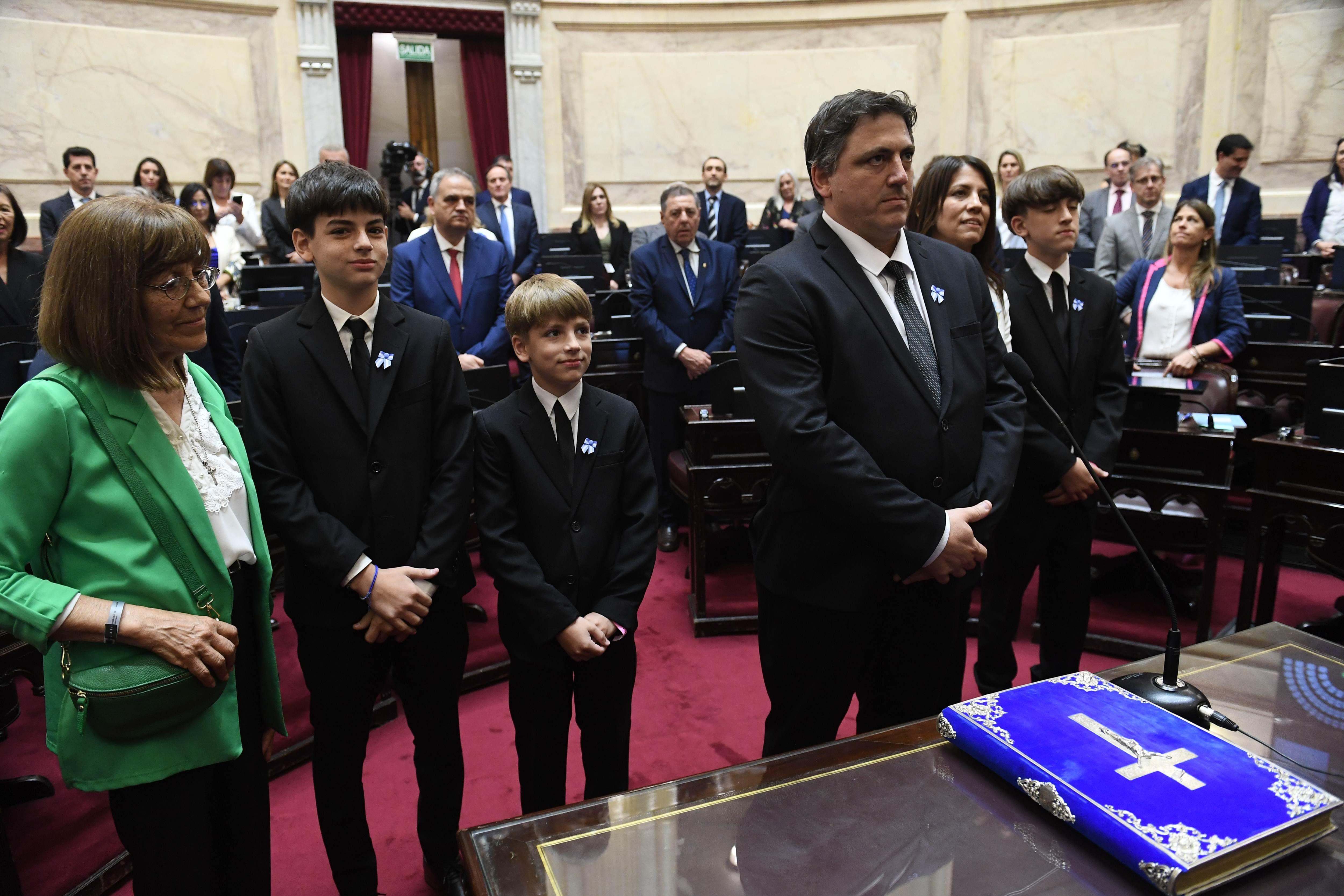 Sesión Pública Especial y jura de senadores electos en el recinto del Senado de la Nación, en Buenos Aires, Argentina, el 7 de diciembre de 2023. (Fotos:Gabriel Cano /Comunicación Senado).