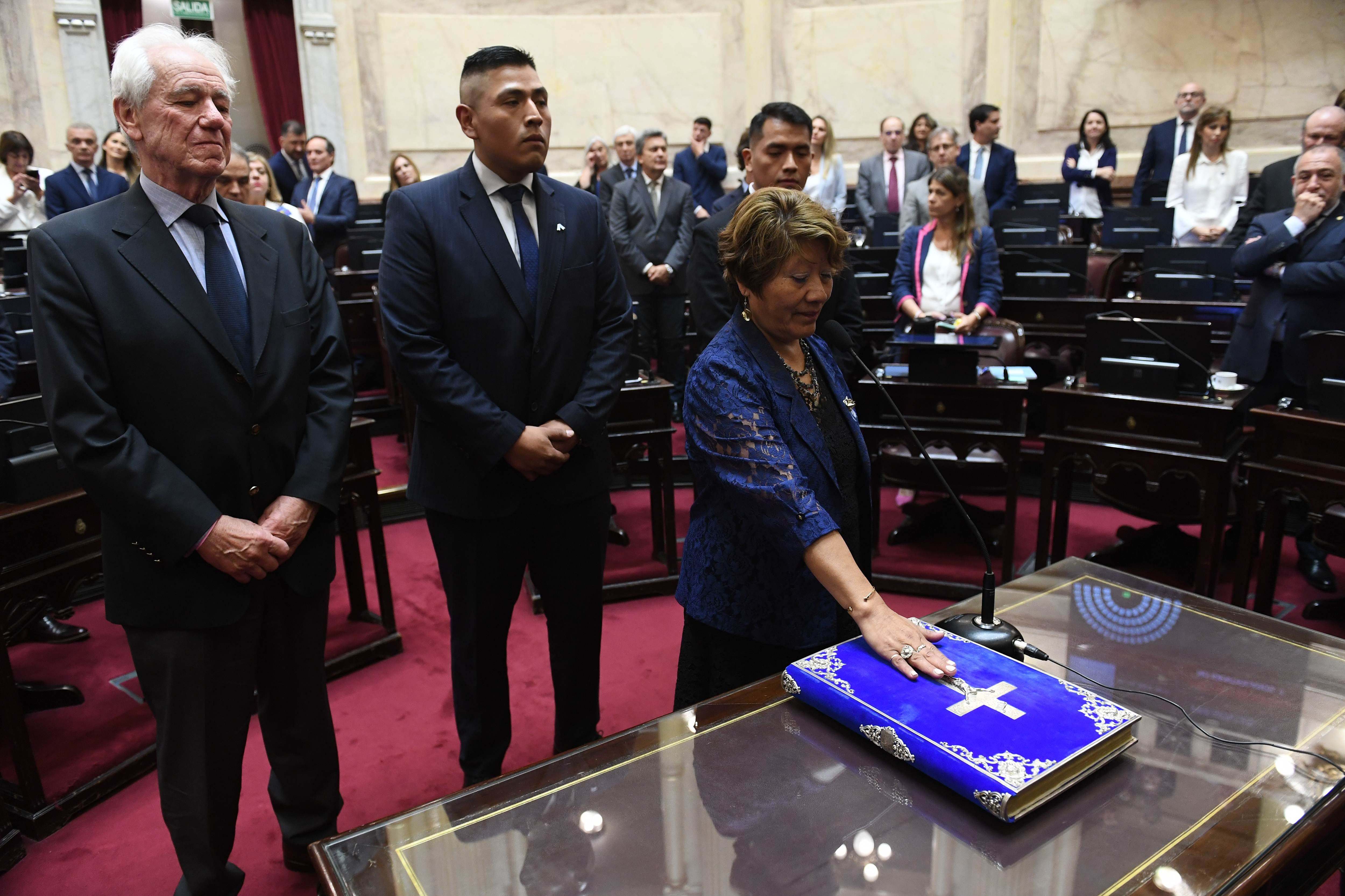 Sesión Pública Especial y jura de senadores electos en el recinto del Senado de la Nación, en Buenos Aires, Argentina, el 7 de diciembre de 2023. (Fotos:Gabriel Cano /Comunicación Senado).