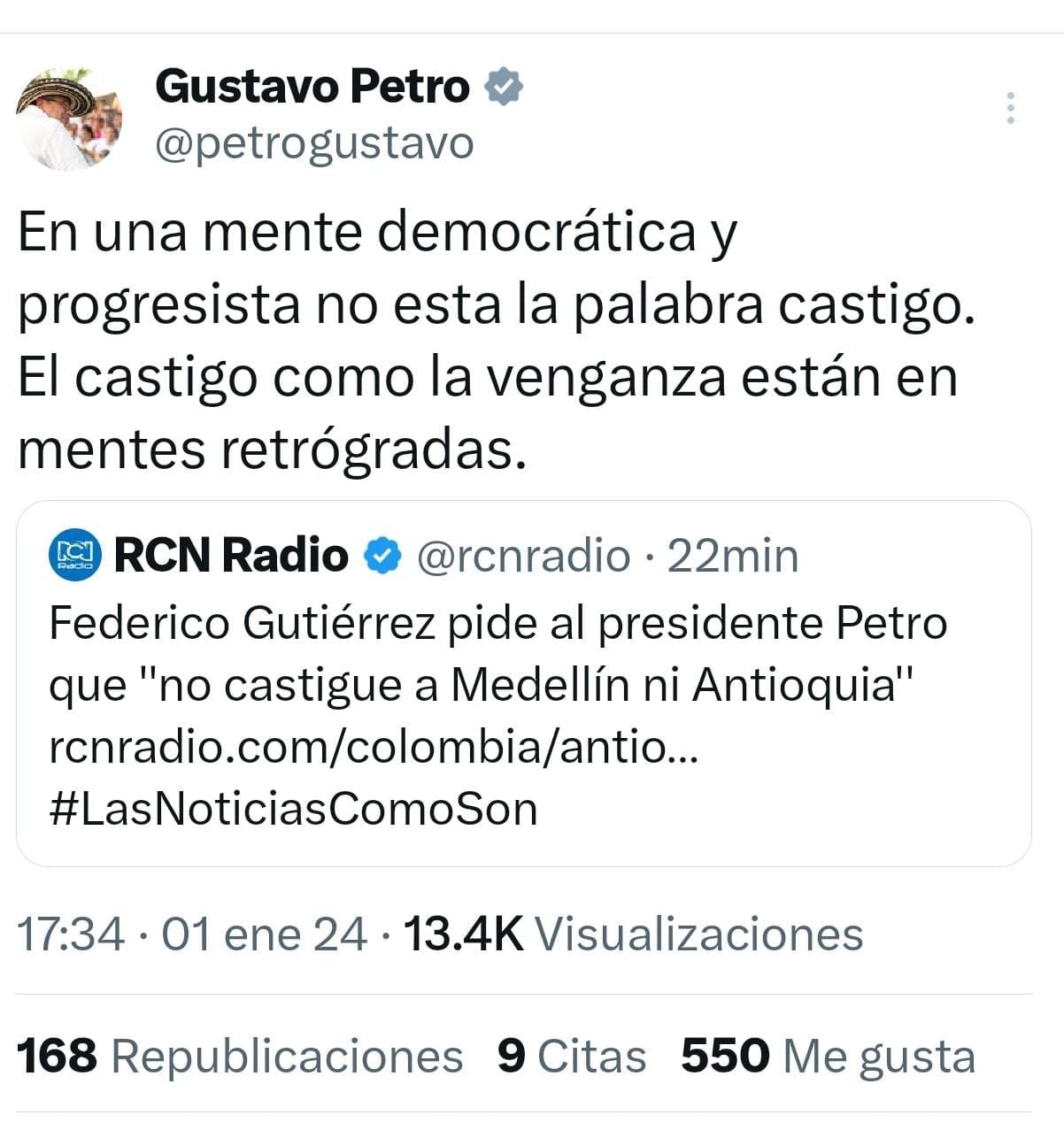 Gustavo Petro en X
