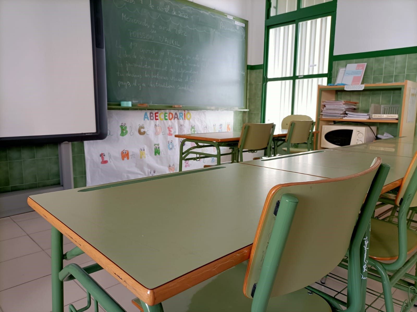 Un aula de un colegio POLITICA ANDALUCÍA ESPAÑA EUROPA ESPAÑA EUROPA EUROPA SOCIEDAD ALMERÍA ANDALUCÍA AUTONOMÍAS ESPAÑA SOCIEDAD EDUCACIÓN