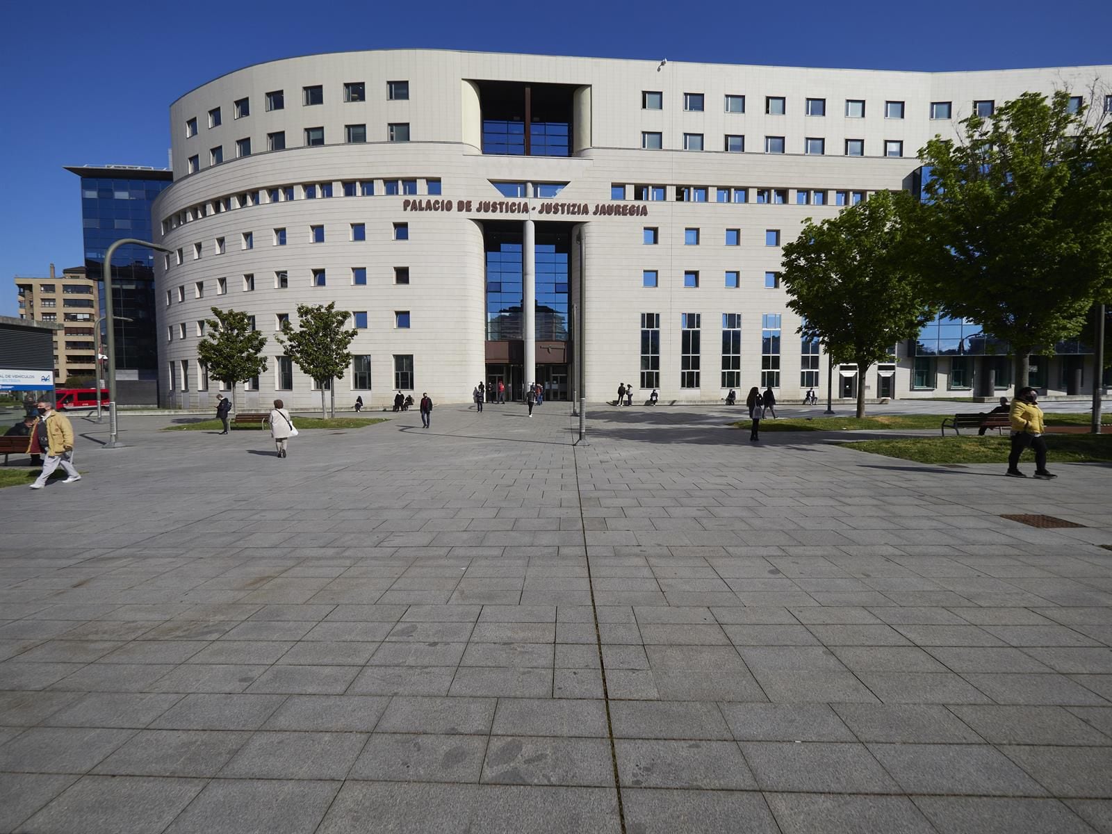 21/04/2021 El Palacio de Justicia de Pamplona, a 21 de abril de 2021, en Pamplona, Navarra (España). POLITICA Eduardo Sanz - Europa Press