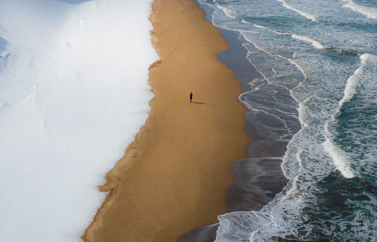 Toyokoro Ice Beach, en Japón (Instagram / ag.lr.88)