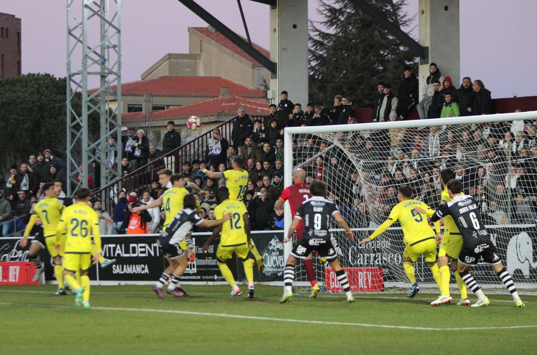 Partido de dieciseisavos de final de Copa del Rey entre Unionistas de Salamanca y Villarreal (Europa Press).