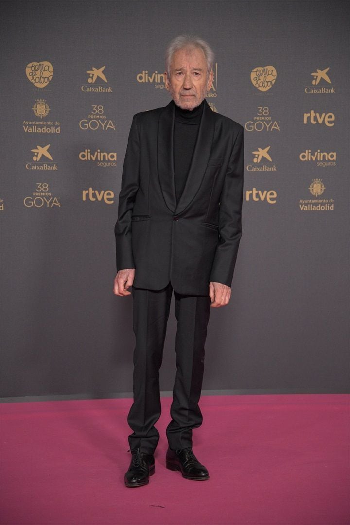 El actor y director José Sacristán posa en la alfombra rosa previa a la gala de la 38.ª edición de los Premios Goya