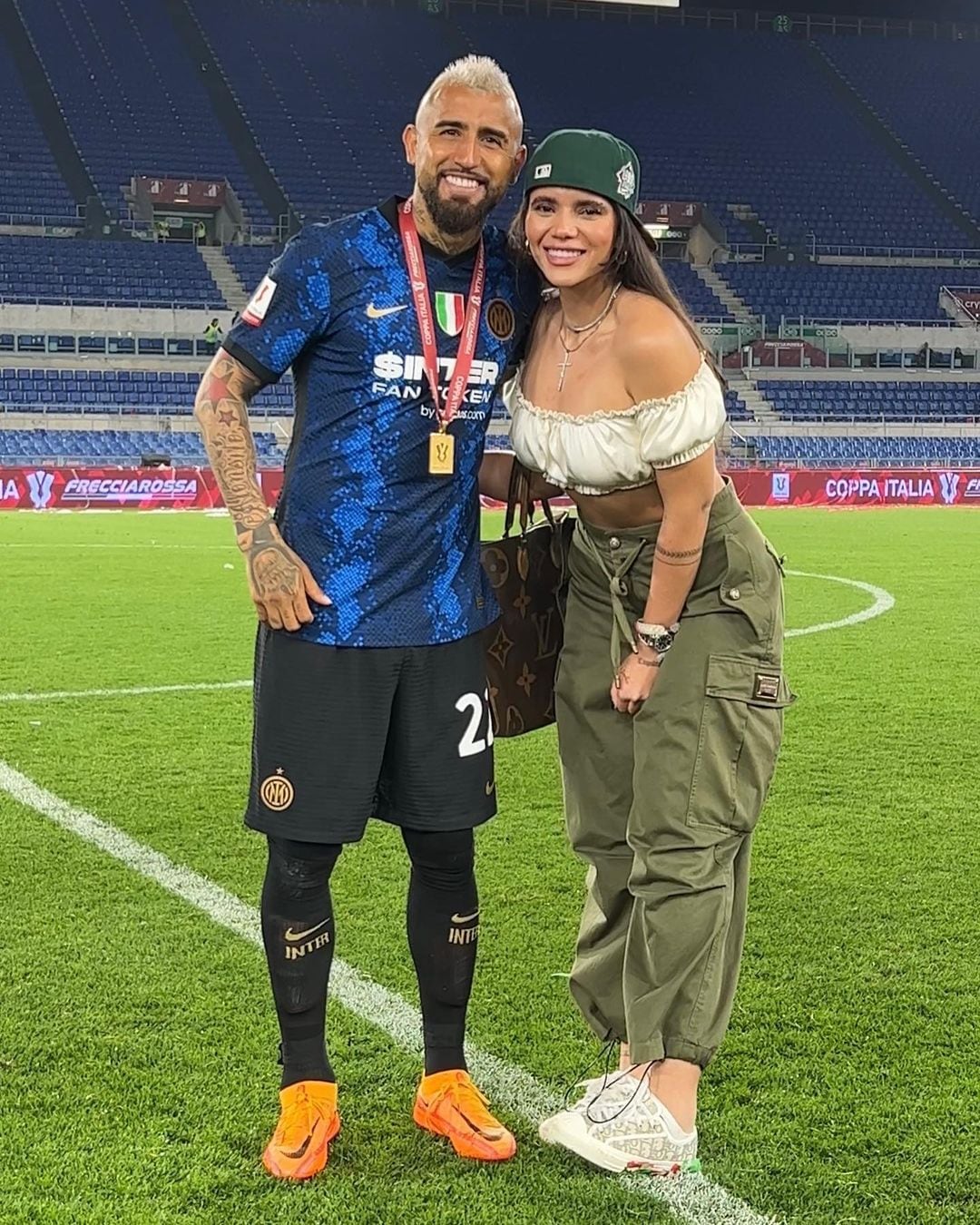 Desde que Arturo Vidal y Sonia Isaza son pareja, Daniela se ha mostrado cercana al futbolista. Incluso vivió en Italia durante el tiempo que el "King" jugó para el Inter de Milan - crédito @hdanielaisaza/Instagram