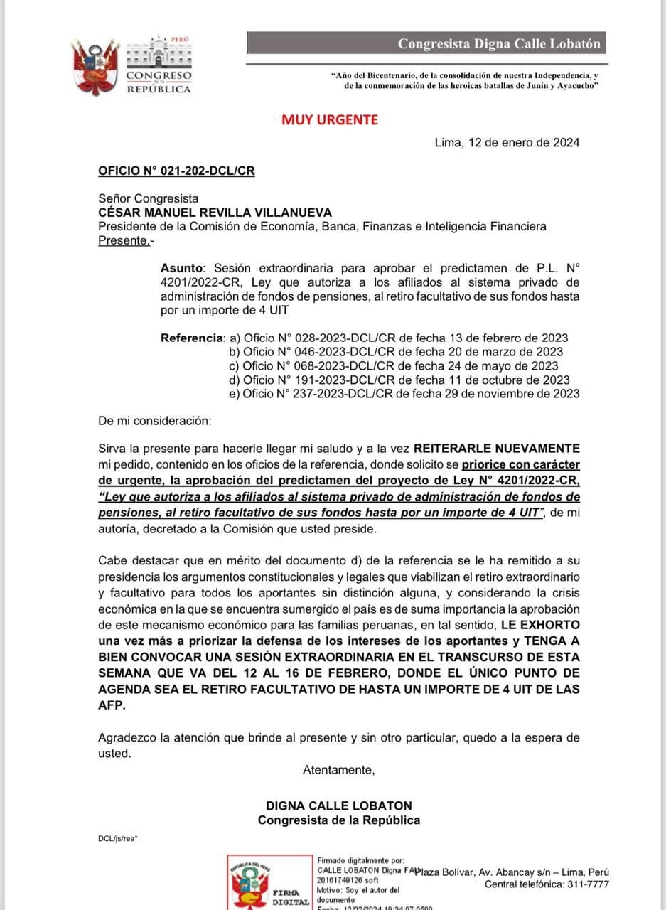 Debate de retiro afp