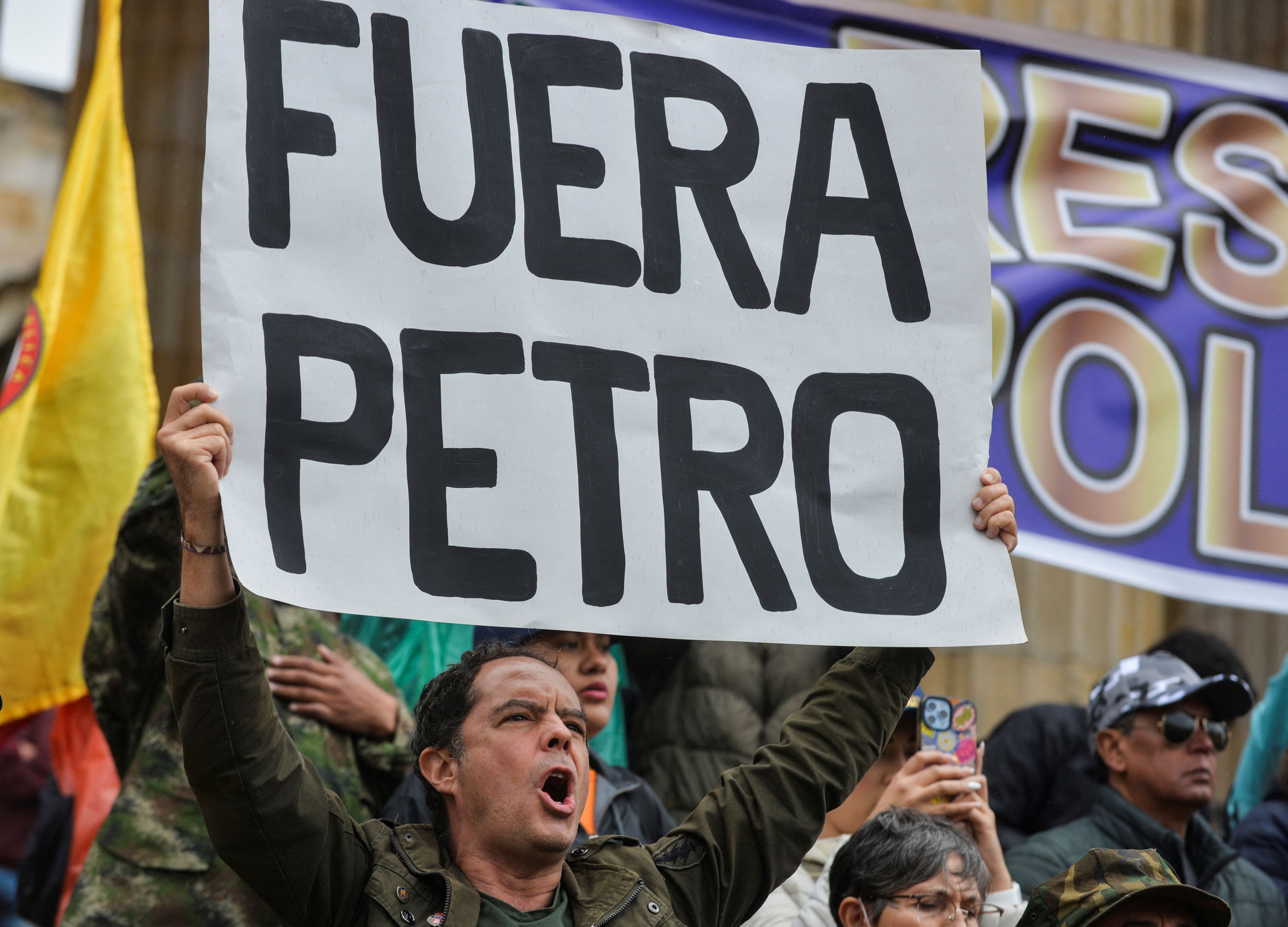 Las marchas contra Petro en Bogotá finalizarán en la Plaza de Bolívar - crédito REUTERS.