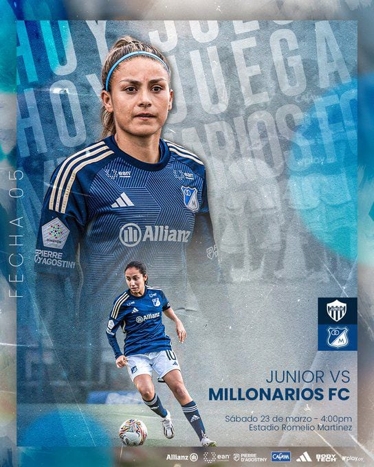 Después del partido entre el masculino y Deportivo Cali, se jugará el duelo entre Millonarios y Junior femenino en Barranquilla - crédito Millonarios Oficial
