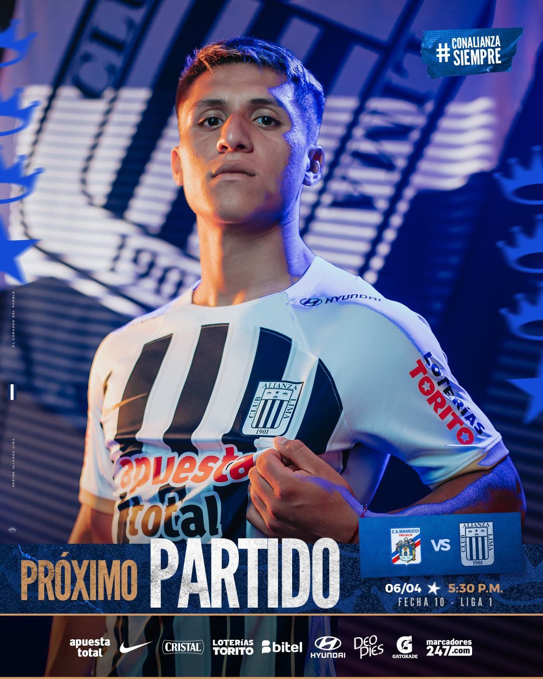 Alianza Lima se enfrentará a Carlos A. Mannucci por la fecha 10 del Torneo Apertura 2024.