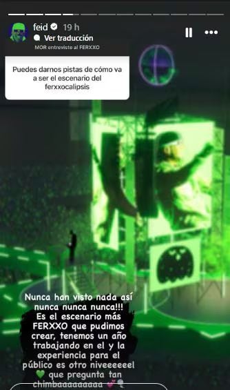 Feid llegará con sorpresas para los asistentes a sus conciertos que, desde ya, están preparándose para ese momento - crédito @Ferxxo / X