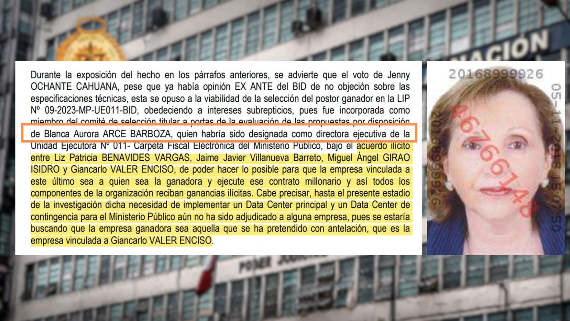 Blanca Arce - Ministerio Publico