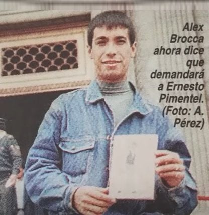 Pese a la confesión de Ernesto Pimente, Alex Brocca continuó promocionando su libro. Archivo recuperado: Amor y Fuego