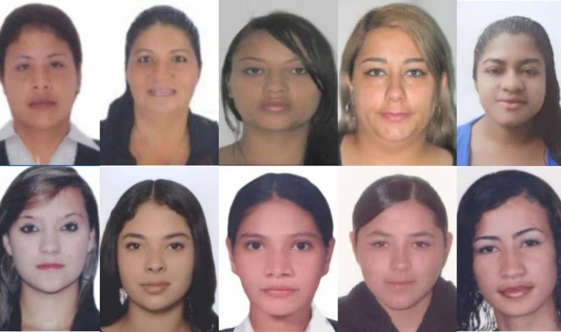 Policía Nacional da a conocer a las 10 mujeres más buscadas en Colombia - crédito Policía Nacional