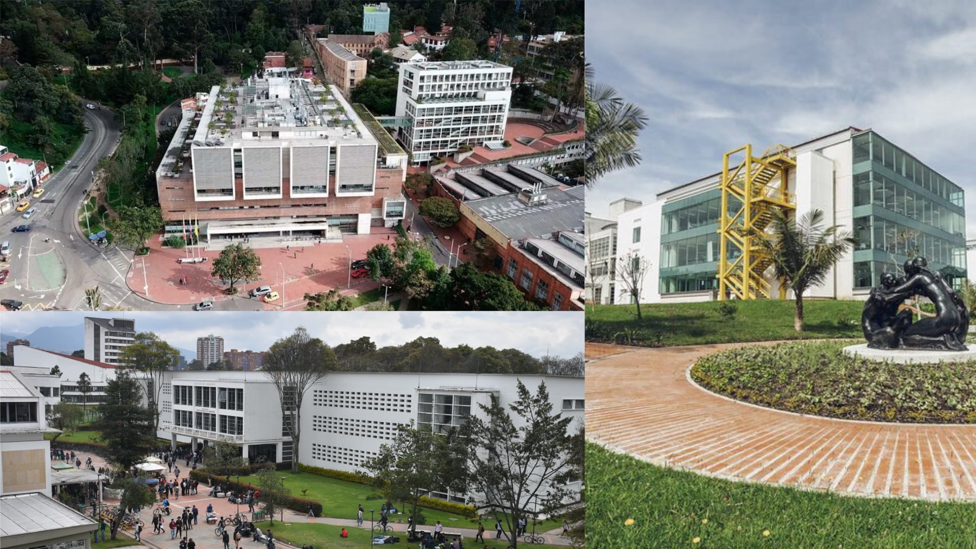 Las mejores universidades del país, de acuerdo a los resultados de las pruebas Saber Pro - crédito imágenes tomadas de la Universidad de los Andes, Universidad EIA y la Universidad Nacional de Colombia