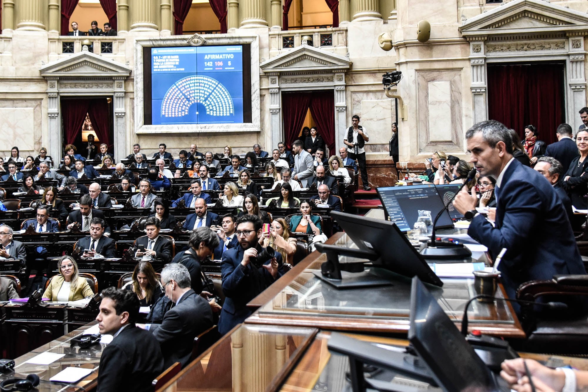 El presidente de la Cámara de Diputados, Martín Menem