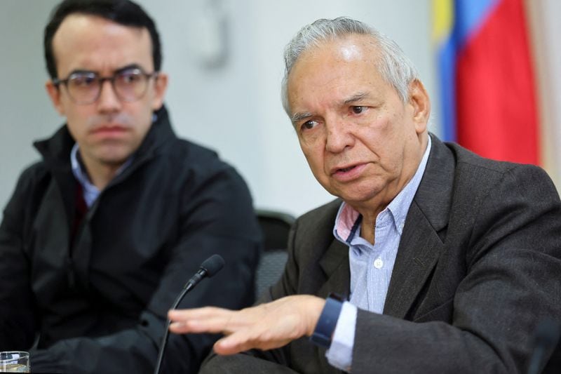 El ministro de Hacienda, Ricardo Bonilla, ha sido el principal critico de la gestión de Reyes en la Dian - crédito Luisa González/Reuters