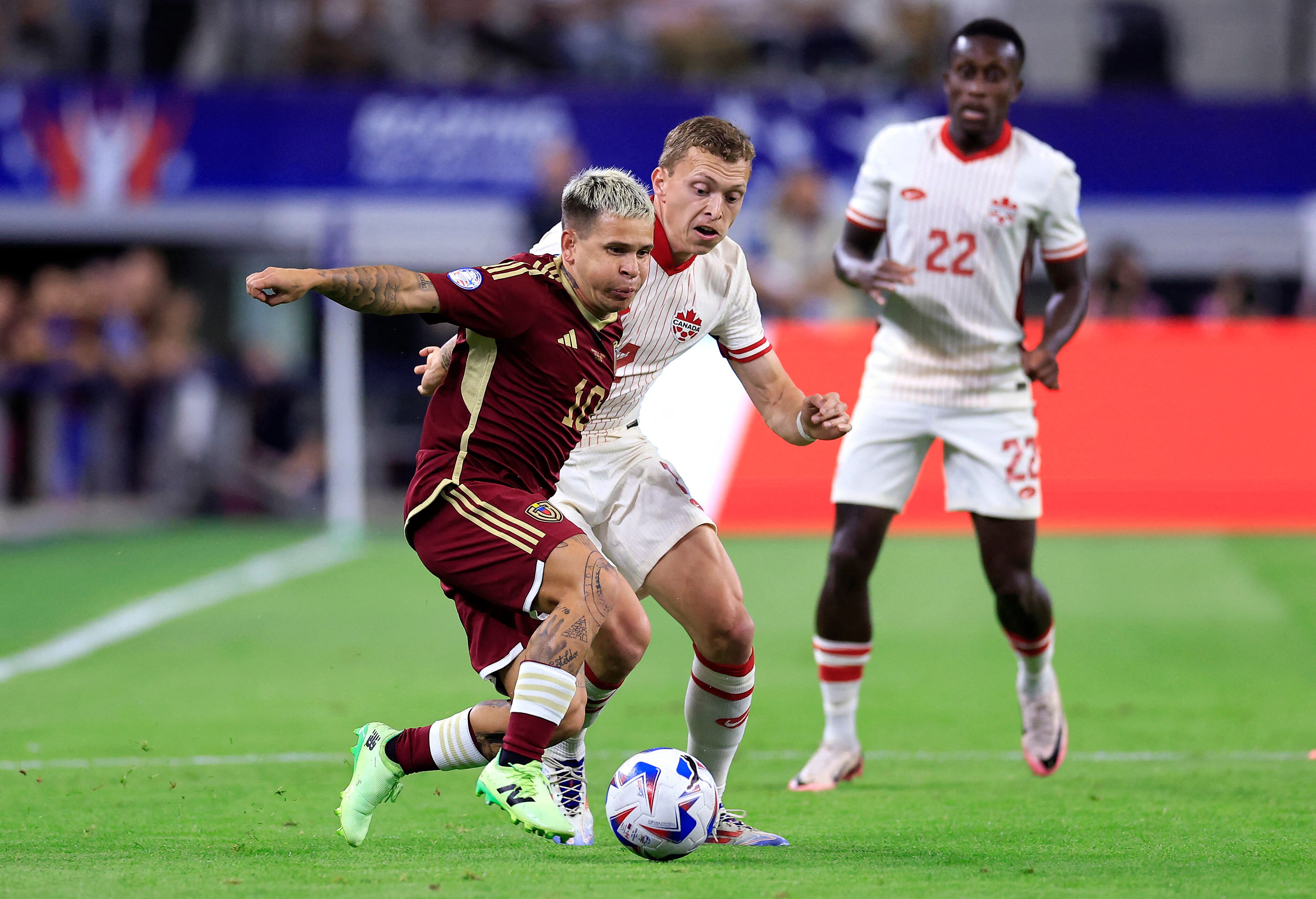 Copa America 2024 - Canada Venezuela - Primer Tiempo y festejo de gol