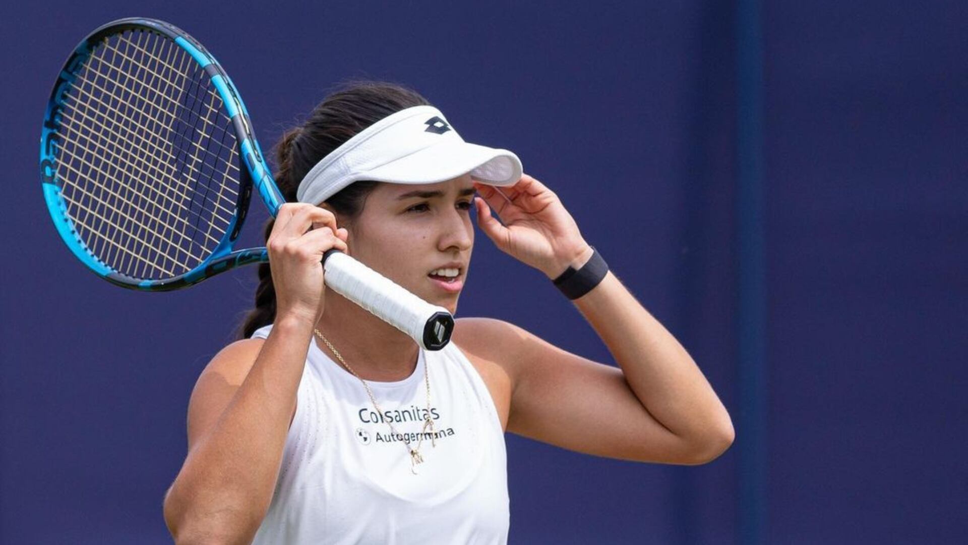 La tenista colombiana María Camila Osorio fue eliminada en primera ronda de Wimbledon. Luke Mayes.