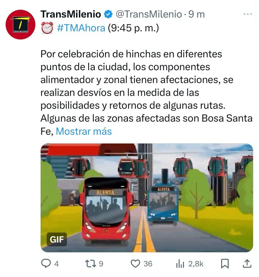 Transmilenio - Movilidad