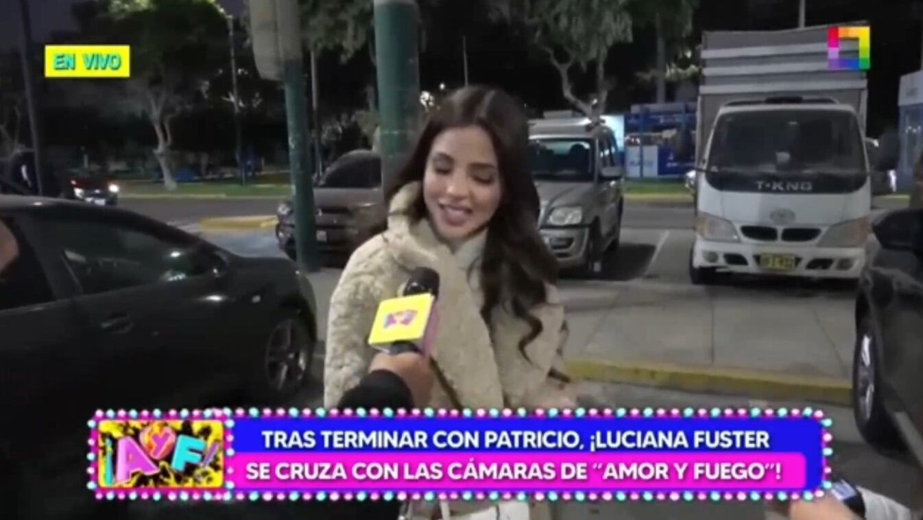 Luciana Fuster y su reacción al responder por ‘América Hoy’ y los rumores de amiste entre Patricio Parodi y Flavia Laos. (Composición:Infobae)