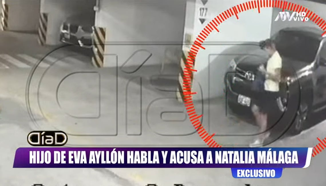 Hijo de Eva Ayllón acusa a Natalia Málaga de rayar su auto.