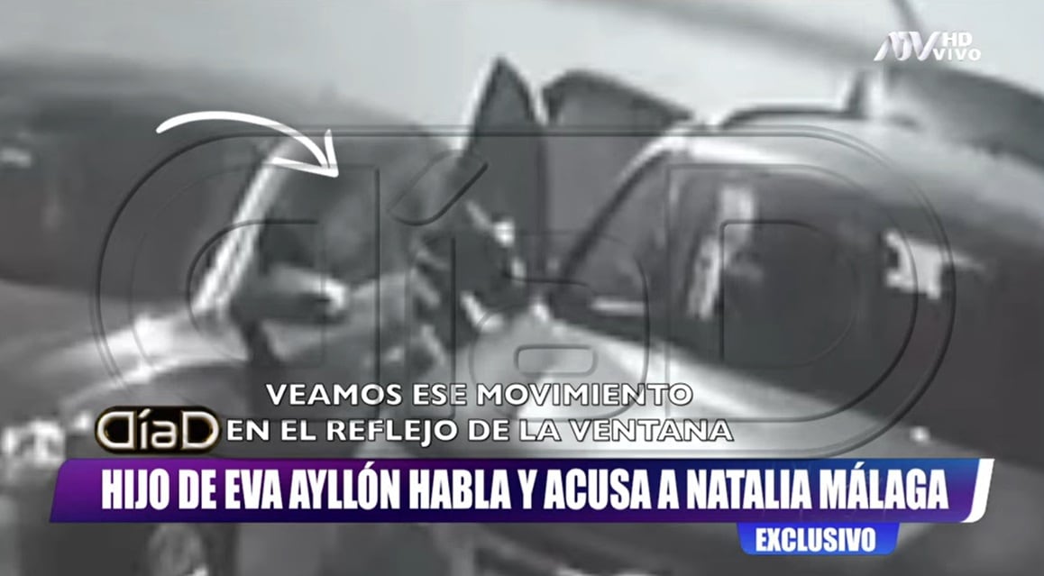 Hijo de Eva Ayllón acusa a Natalia Málaga de rayar su auto.