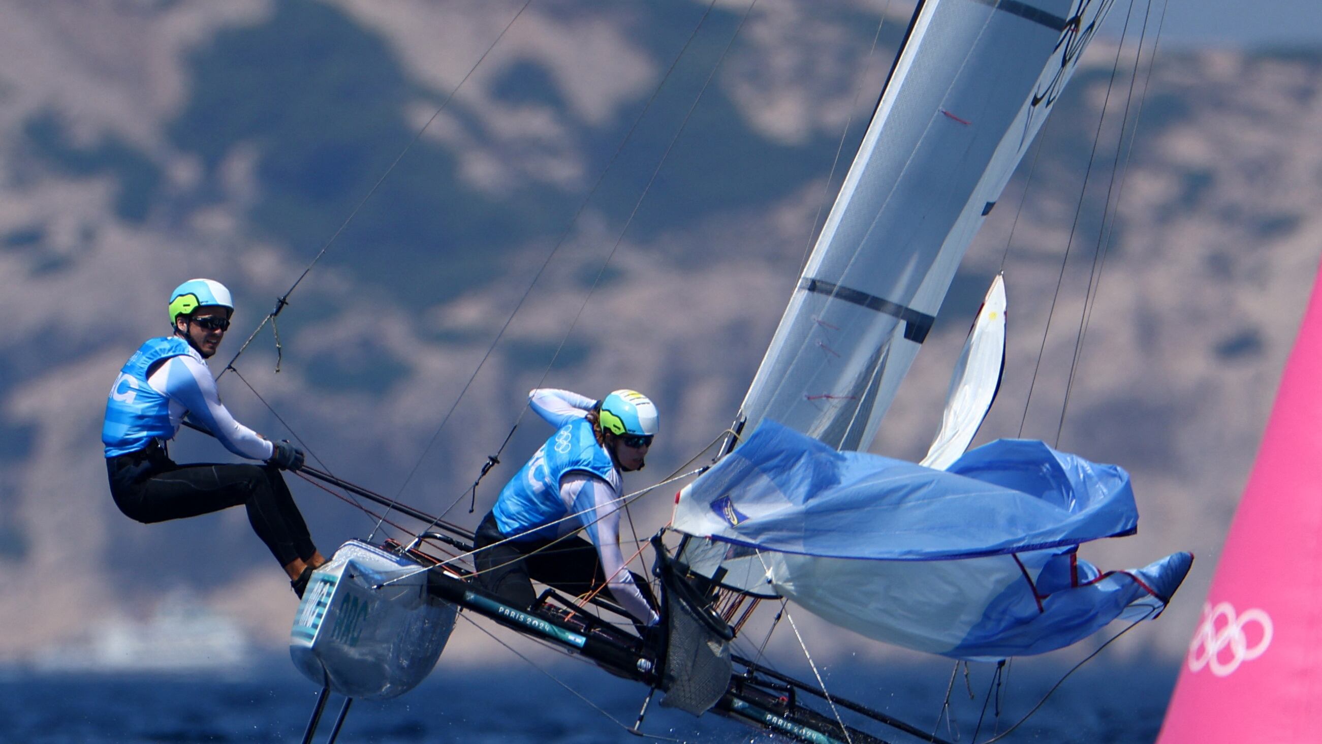 Mateo Majdalani y Eugenia Bosco lograron la segunda medalla para Argentina en París 2024 (REUTERS/Lisi Niesner)